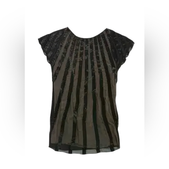 3.1 Phillip Lim Beaded Silk Cocktail Dress Black Size 4